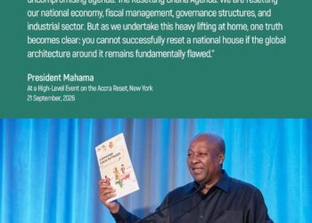 Mahama Pitches Resetting Ghana Agenda to Global Leaders In New York 3 President John Dramani Mahama addresses the Accra Reset high-level event in New York on Monday, 21 September 2026, on the sidelines of the 81st UN General Assembly