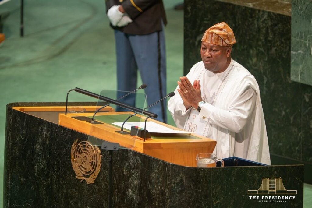 Stop The Euphemisms On Gaza, Mahama Presses UN To Act Decisively 4 President John Dramani Mahama delivers Ghana speech at the 81st UN General Assembly Debate
