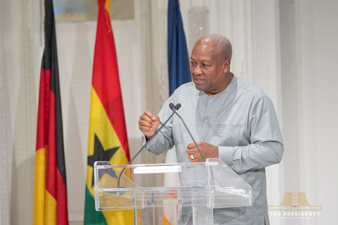 President Mahama addresses the gathering, where he called for standardised international mechanisms for returning African artefacts rather than isolated acts of goodwill. Photo: The Presidency, Republic of Ghana