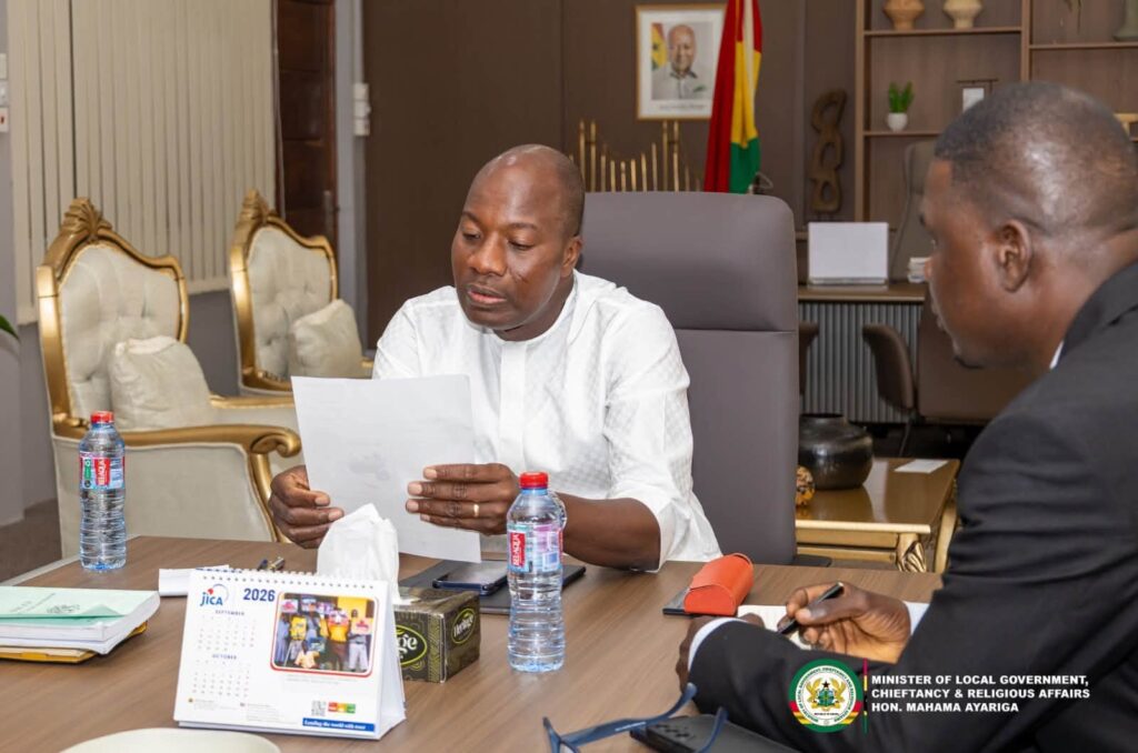Mahama Ayariga: Ayalolo BRT Contra Flow Will Drastically Cut Journey Times 5 Local Government Minister Mahama Ayariga engages senior officers of the Ghana Police Service at his office in Accra ahead of the rollout of the Ayalolo BRT contra flow arrangement on the Kasoa, Adenta and Amasaman corridors.