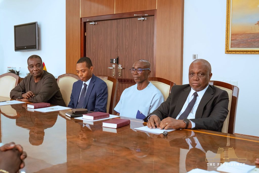 Mahama Inaugurates Fiscal Council, Charges Members to Act Without Fear 2 Members of the Fiscal Council sit with copies of the Holy Bible ahead of their swearing-in at the Presidency, Tuesday.
