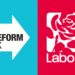 Reform UK Regains Poll Lead Ahead of Burnham's Conference Speech 13 Reform UK & Labour Party