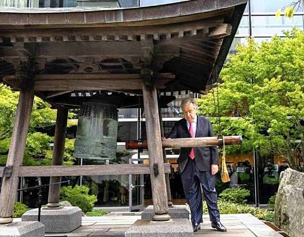 United Nations Secretary-General Urges World Leaders to Invest in Peace 3 The Japanese Peace Bell