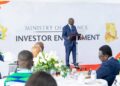 Finance Minister Dr Cassiel Ato Forson addressing investors in Ghana.