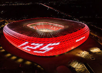 Allianz Arena and Camp Nou To Host 2028 and 2029 UCL Finals 5 Colourful Allianz Arena in Munich at Night