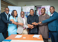 Ghana TVET Partners UNESCO, KPMG, Microsoft to Train 100,000 in AI 9 ENGR. Dr. Eric Kofi Adzroe, Director General, Ghana TVET, with Delegates from UNESCO, KPMG and Microsoft