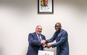 Secretary-General of the African Petroleum Producers’ Organisation (APPO), Farid Ghezali with GNPC Chief Executive, Kwame Ntow Amoah