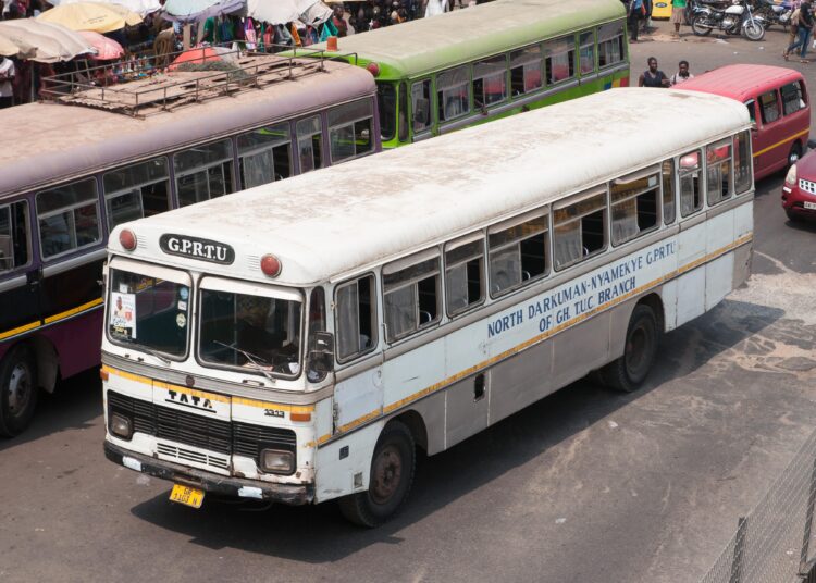 Oil Shock Raises Inflation Risk in Ghana's Transport Fare Debate 1 GPRTU commercial buses in Accra amid Ghana transport fare debate