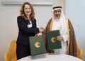 IOM Director General Amy Pope and His Excellency Dr. Abdullah Al Rabeeah, Advisor at the Royal Court and Supervisor General of KSrelief