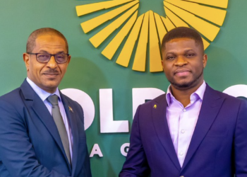 H.E. Gariballa Khidir Ali with GoldBod CEO