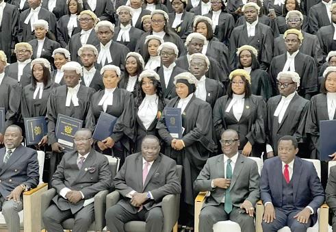 Newly minted Solicitors and Barristers of the Supreme Court of Ghana