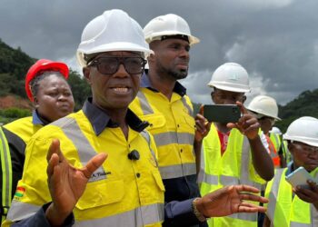 Western Regional Minister Urges Dialogue to End Mine Encroachments 6 Hon. Joseph Nelson, Western Regional Minister at Sankofa site