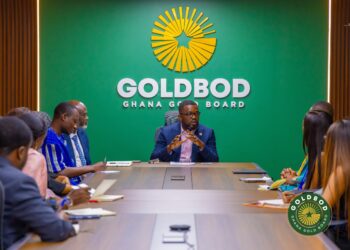 Ghana Gold Board (GoldBod), Richard Nunekpeku, Esq., with a delegation from the United Nations University Institute for Natural Resources in Africa (UNU-INRA),
