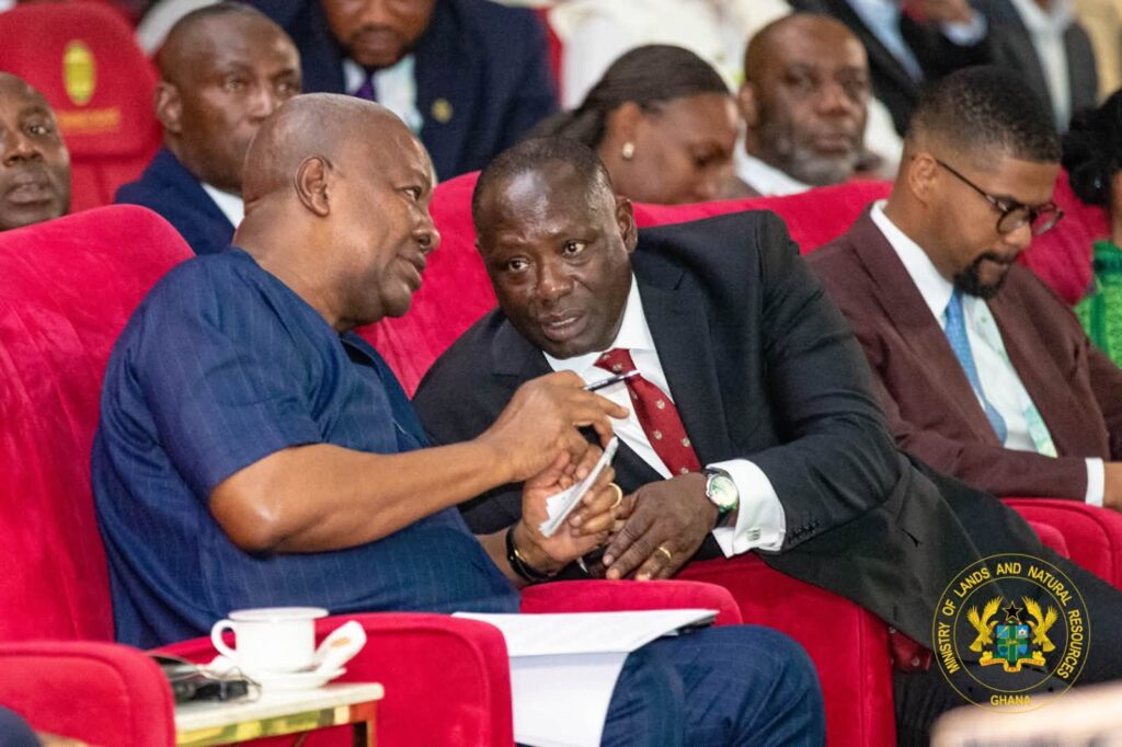 Lands Minister Woos Mining Investors to Harness Africa's Mineral Wealth 2 President John Mahama with Honorable Emmanuel Armah-Kofi Buah