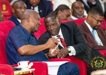 President John Mahama with Honorable Emmanuel Armah-Kofi Buah