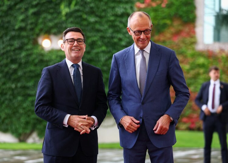 Burnham Pushes Closer UK-Germany Security Ties 1 Prime Minister Andy Burnham and German Chancellor Friedrich Merz