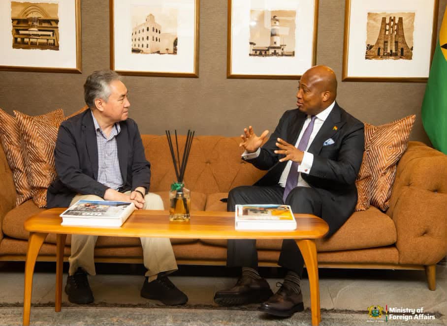 Ghana And Kyrgyzstan Eye Security Council Cooperation Ahead Of 2027 Seats 2 Foreign Affairs Minister Samuel Okudzeto Ablakwa and tan's Foreign Minister, Jeenbek Kulubayev