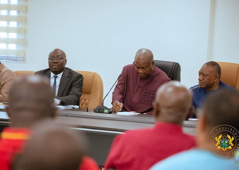 Ghana Sets 8% Public Sector Pay Increase for 2027, 10% for 2028 4 President John Dramani Mahama (R) and Finance Minister Dr Cassiel Ato Forson (L)