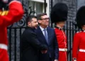 UK Prime Minister, Andy Burnham and President of Ukraine, Volodymyr Zelensky