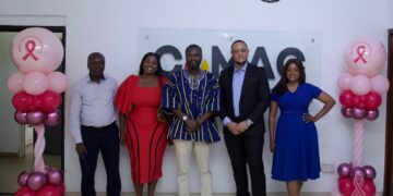 CONEB Team together with COMAC CEO, Dr Riverson Oppong
