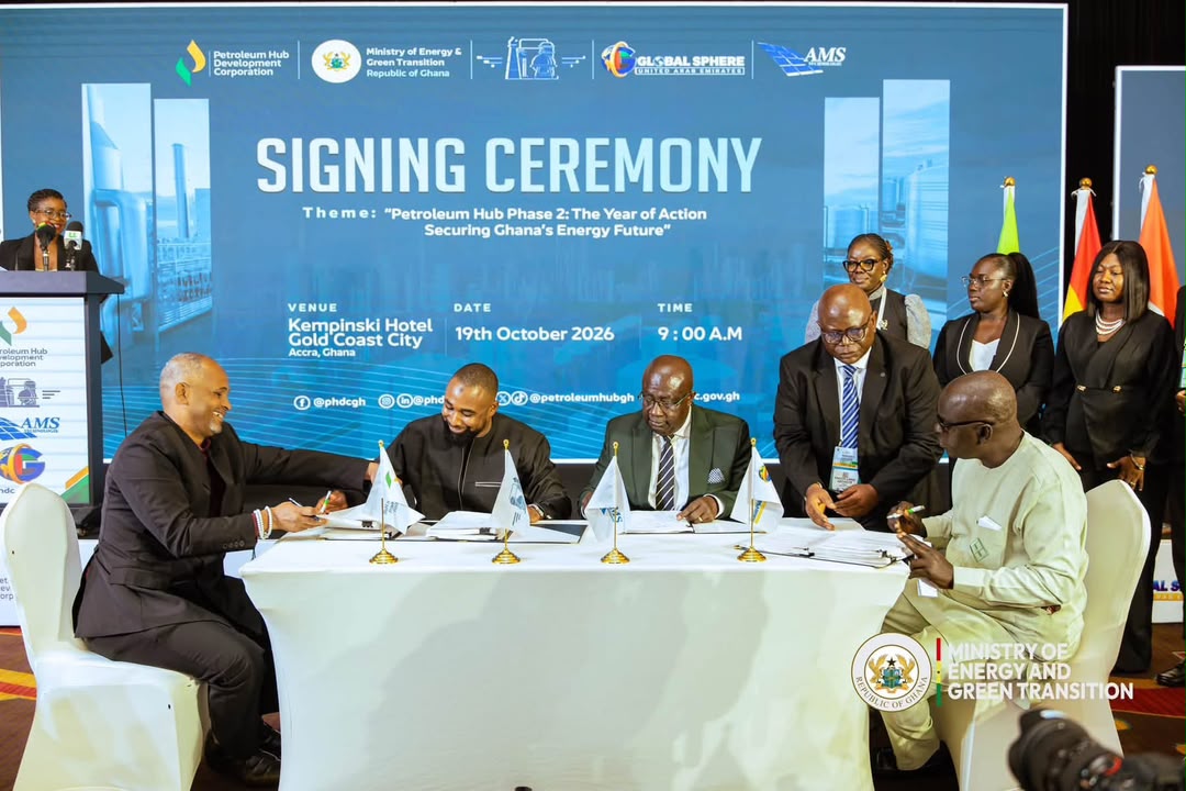 Ghana Petroleum Hub Phase 2 Targets 300,000-Barrel Refinery 3 Photo from the signing ceremony