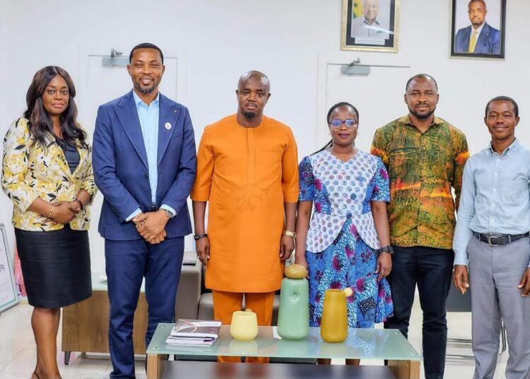 NPA CEO Godwin Tamekloe with the UMaT Delegation