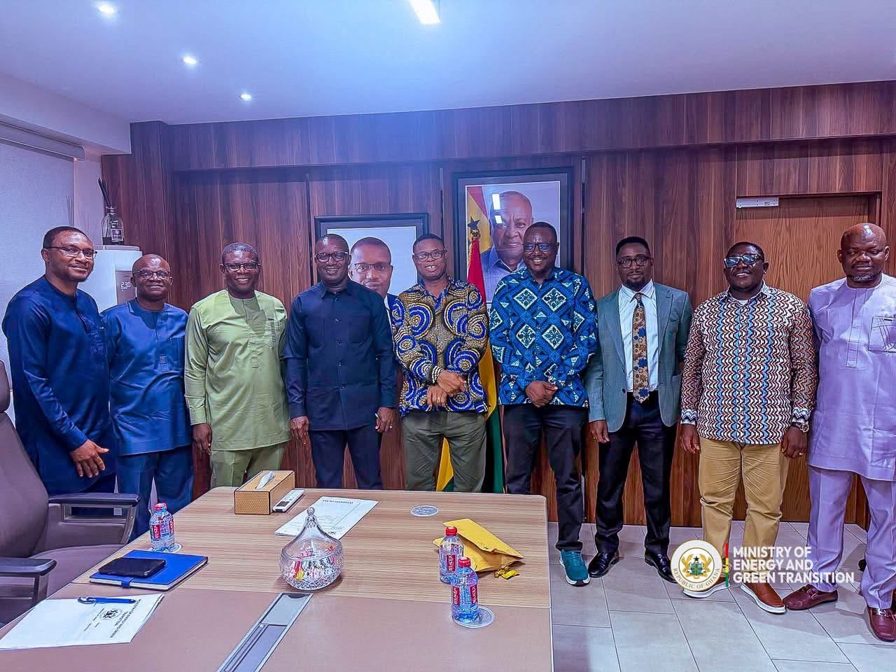 Ministry of Energy and Green Transition Team together with the IMANI delegation