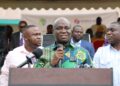 The Mister for Food and Agriculture Addressing Stakeholders at the Ceremony