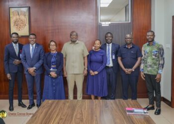 COCOBOD, Stanbic Bank Deepen Partnership to Finance Cocoa Value Chain 8 Dr. Ransford Abbey, CEO of COCOBOD, Received a Delegation from Stanbic Bank Ghana at the Cocoa House in Accra