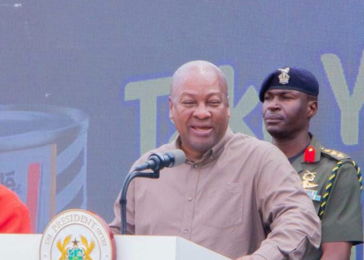 Nestlé Expansion Advances Ghana’s 24-Hour Economy 1 President John Dramani Addressing Stakeholders and the Media at the Expansion of the Nestle Factory at Tema in Accra