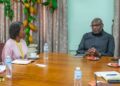 Dr. Ransford Abbey, CEO of Cocoa Board in a meeting South  Africa Ambassador Designate, Madan Linda Shongwe