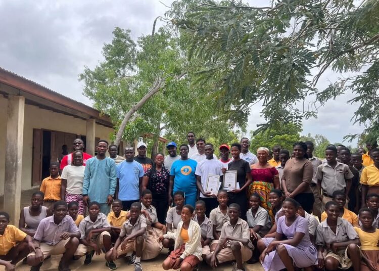 Fish and Feed Rewards Two BECE Stars 1 Dr. Naga Murali, CEO of Fish and Feed Limited Supports to Two BECE Graduate at South Tongu in the Volta Region
