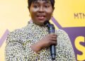 Ms. Margaret Ansei, CEO of Ghana Enterprise Agency During the SMEGA
