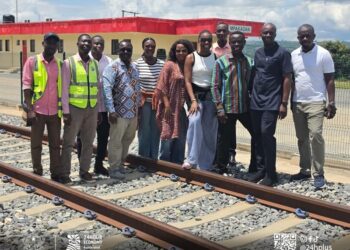 Technical Partners at the Volta Economic Corridor Inspecting the Infrastructure