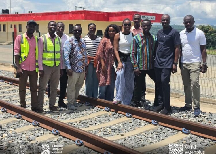 Technical Partners at the Volta Economic Corridor Inspecting the Infrastructure
