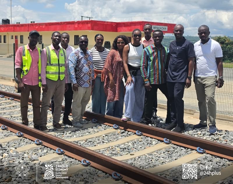 Technical Partners at the Volta Economic Corridor Inspecting the Infrastructure