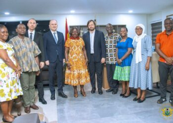 Trade Minister Pushes Local Manufacturing and Jobs 3 Hon. Elizabeth Ofosu-Adjare Met with Some Business Executives to Promote Local Manufacturing and Jobs.