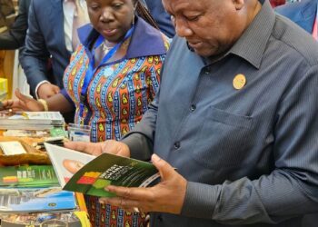 H.E President Mahama, Mimister for Trade, Agribusiness and Industry together with Minister for Foreign Affairs, Hon. Samuel Ablakwa at the Africa Premier Business Forum