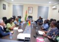 TCDA, Cashew Council Deepen Industry Collaboration 7 Dr. Andy Okrah, CEO of Tree Crops Development Ghana in a Meeting with the Cashew Council Ghana