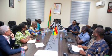 Dr. Andy Okrah, CEO of Tree Crops Development Ghana in a Meeting with the Cashew Council Ghana