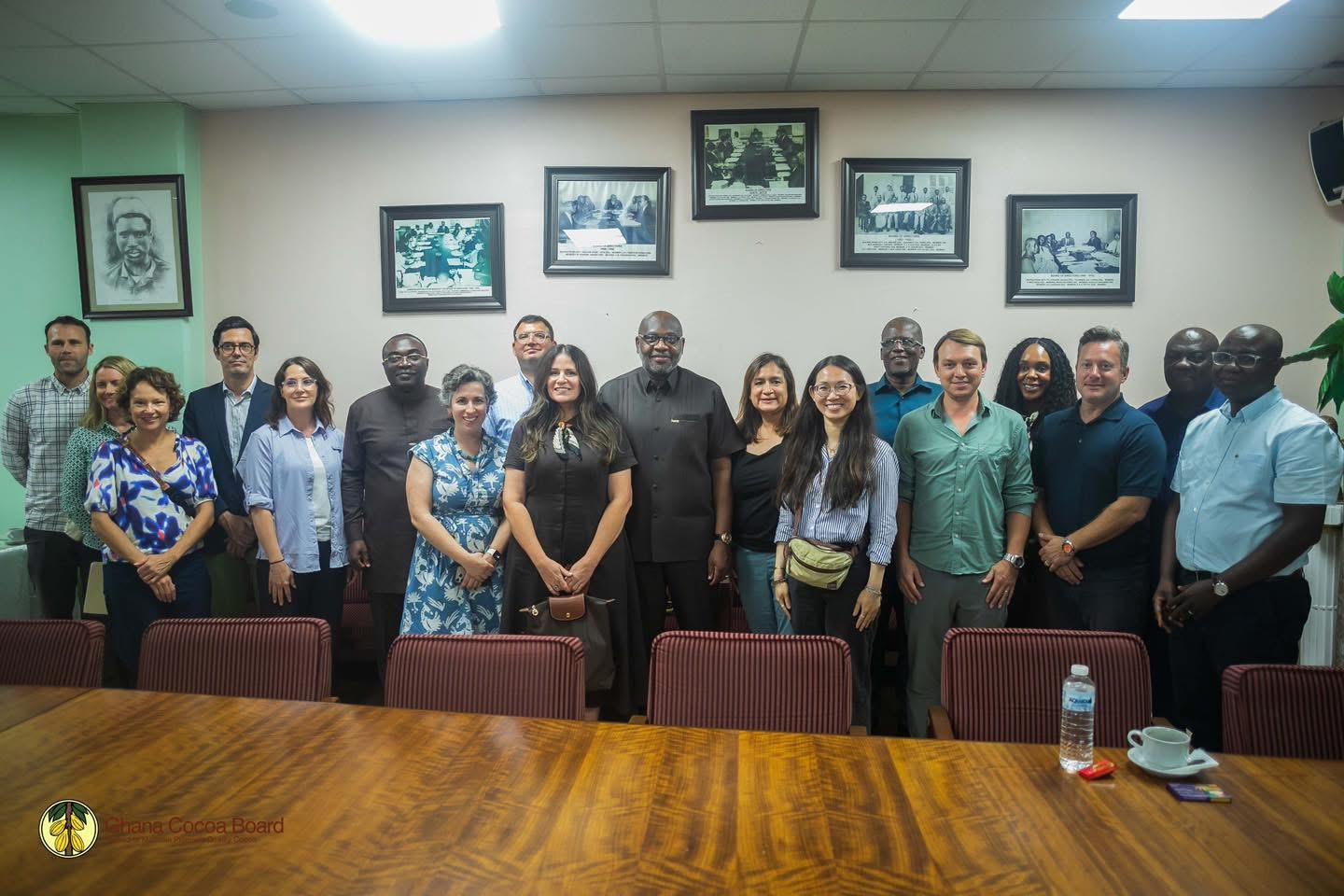 The Chief Executive Officer Dr. Randy Abbey, and representatives of Walmart/Clasen and Afrotropic Cocoa Processing Ltd. (ACPL)