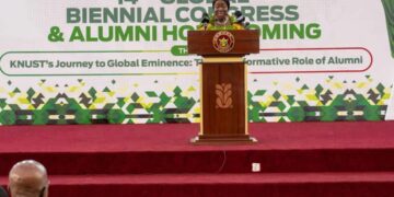 Hon. Elizabeth Ofosu-Adjare, at the 14th Biennial Congress and Alumni Homecoming