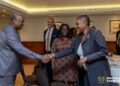 President Mahama Pushes Ghana-UK Business Cooperation Framework 9 President John Dramani Mahama Exchanging Pleasantries with a High- Level Stakeholder