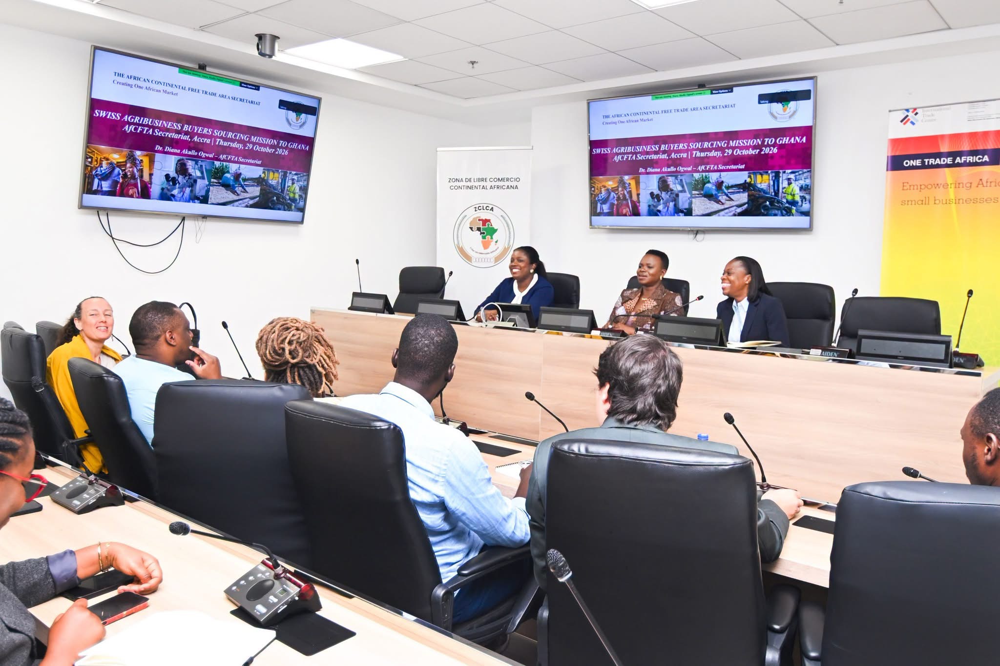 The Meeting Between African Continental Free Trade Area (AfCFTA) Secretariat and the International Trade Centre (ITC), to Promote African Agribusinesses