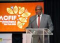 Ghana Targets 50% Local Cocoa Processing 6 Dr. Ransford Abbey at the Africa Cocoa Finance & Investment Forum (ACFIF) 2026 in New York.
