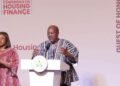 Mahama Targets Ghana's 1.8 Million Unit Housing Deficit 6 President John Dramani Mahama addresses delegates at the National Conference on Housing Finance on October 7, 2026, where he announced a GH¢1 billion budget allocation to the National Housing Fund. A sign language interpreter stands beside him.