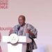 Mahama Targets Ghana's 1.8 Million Unit Housing Deficit 11 President John Dramani Mahama addresses delegates at the National Conference on Housing Finance on October 7, 2026, where he announced a GH¢1 billion budget allocation to the National Housing Fund. A sign language interpreter stands beside him.