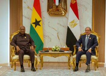 Mahama, El-Sisi Deepen Ghana-Egypt Cooperation Across Key Sectors 5 President John Dramani Mahama meets Egyptian President Abdel Fattah el-Sisi on the sidelines of the 8th African Union Mid-Year Coordination Summit to strengthen Ghana-Egypt relations.