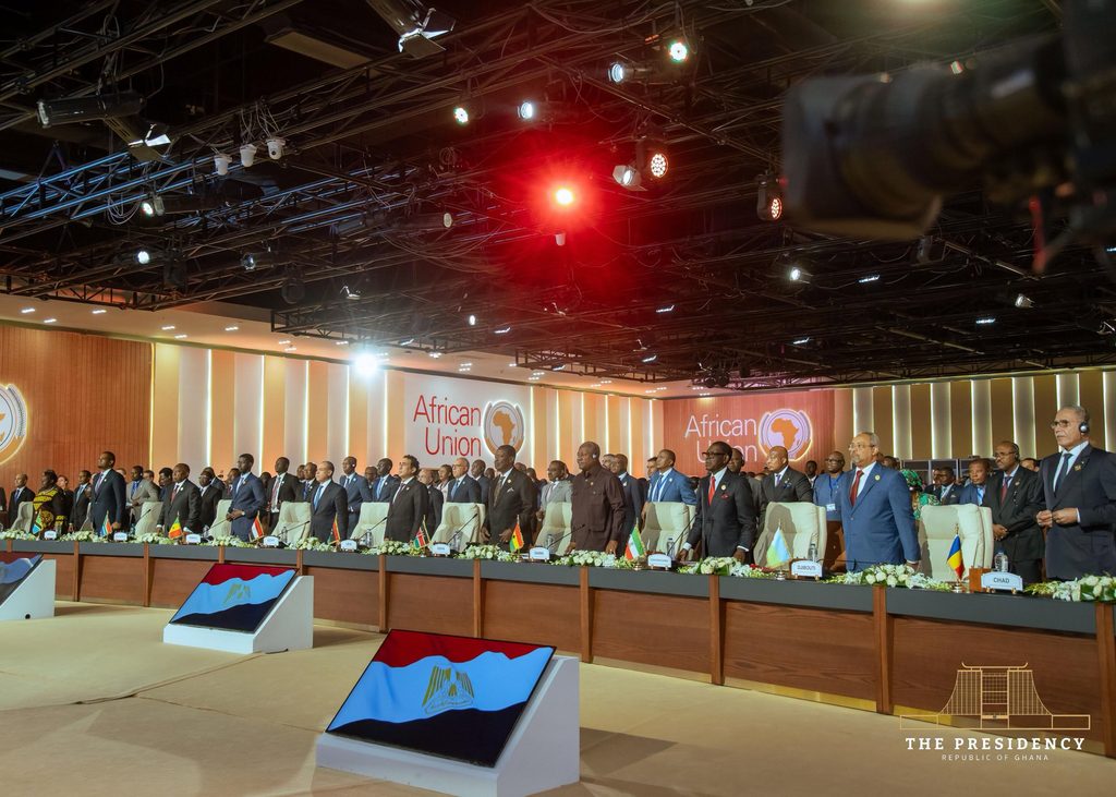 President John Dramani Mahama meets Egyptian President Abdel Fattah el-Sisi on the sidelines of the 8th African Union Mid-Year Coordination Summit to strengthen Ghana-Egypt relations.