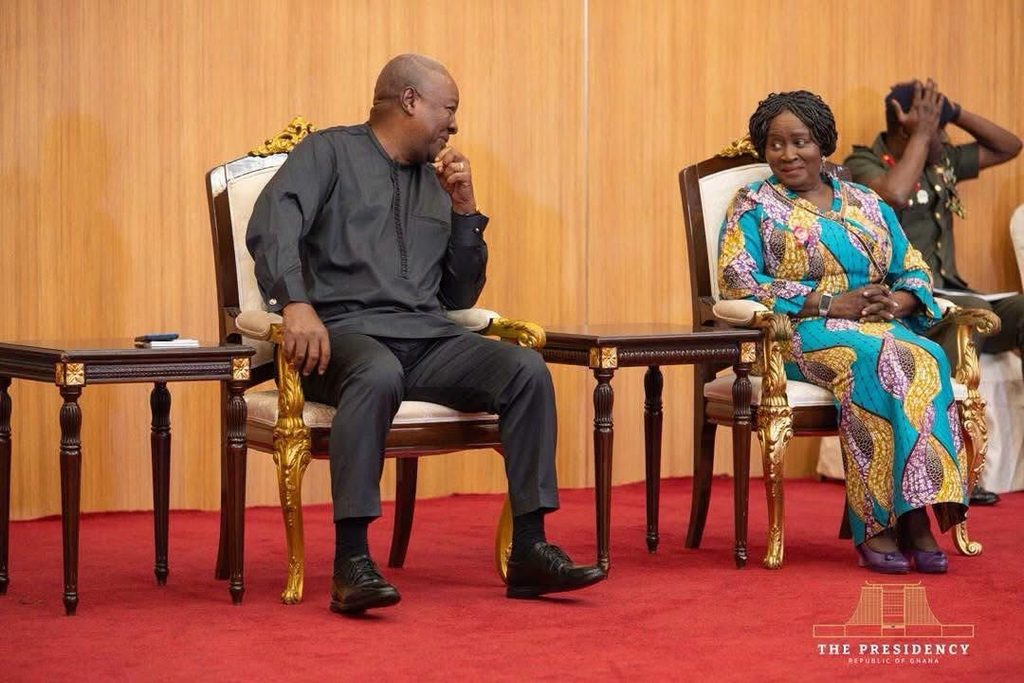President Mahama , Vice President Naana Jane Opoku-Agyemang in picture 